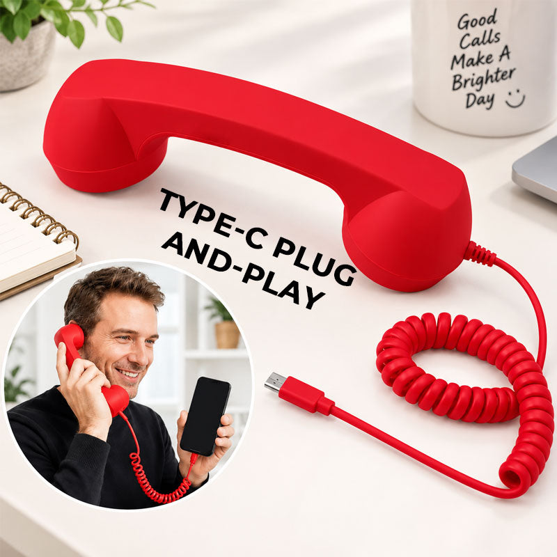 ☎️📱 Combiné téléphonique rétro pour téléphone Type-C — redonnez à vos appels un charme d’antan
