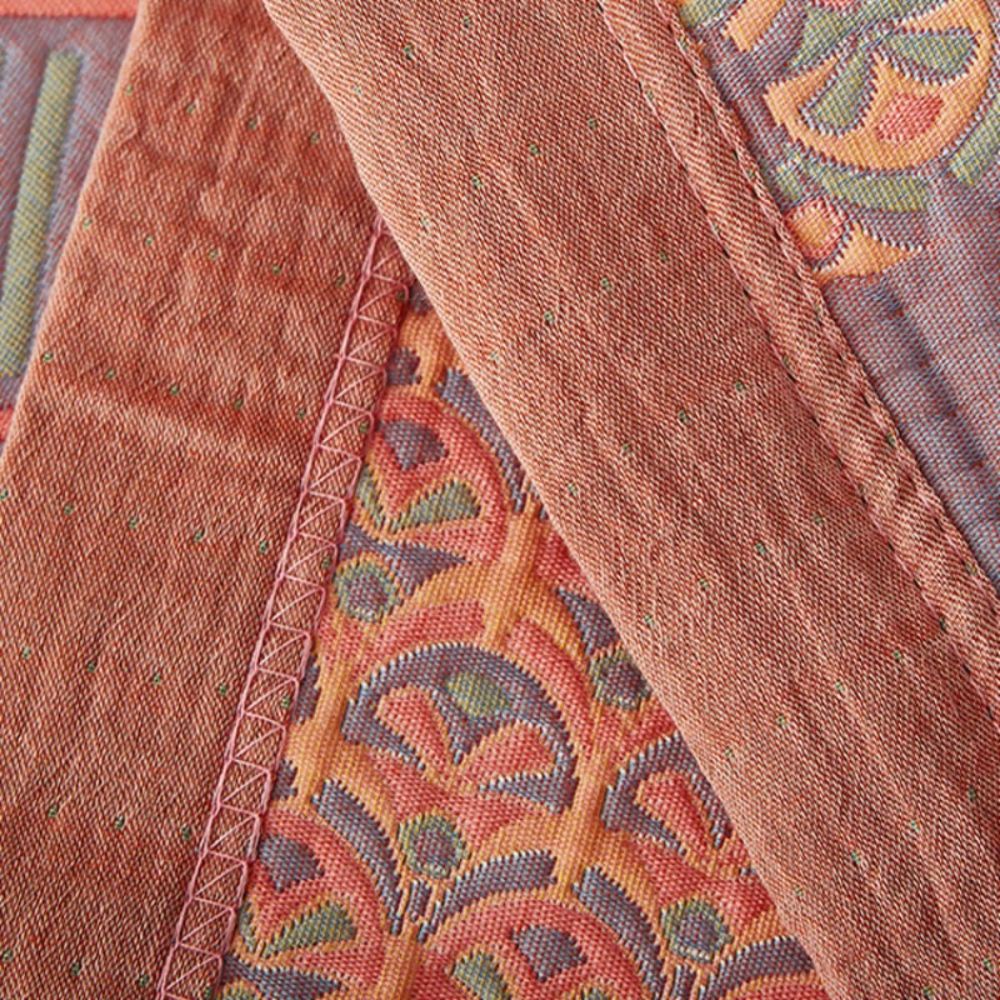🌈 Courtepointe Réversible en Coton Mousseline à Carreaux Colorés – Deux ambiances en une, une touche de couleur pour la maison