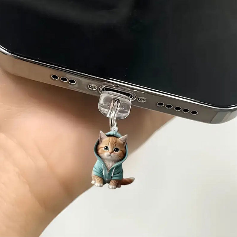 ⏰Promotion spéciale hebdomadaire : achetez-en 1, obtenez-en 2 gratuitement🐱Bouchon anti-poussière pour téléphone portable pour chat🐾