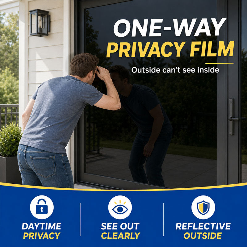 ☀️🔒 Film de confidentialité unidirectionnel--protège du soleil et des regards indiscrets