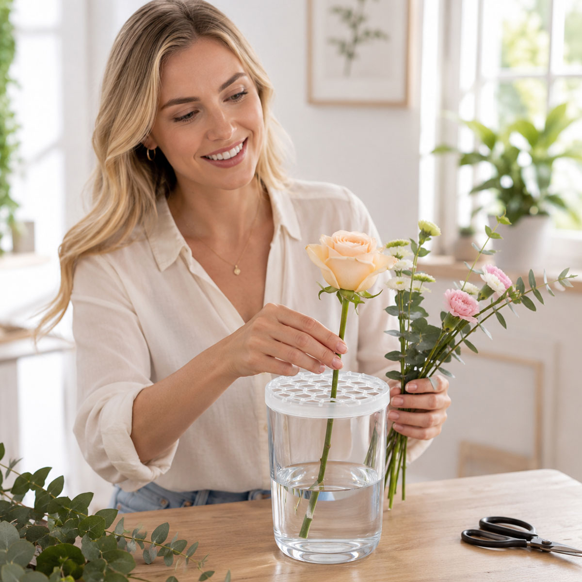 🌸 Grille de composition florale en silicone alvéolée