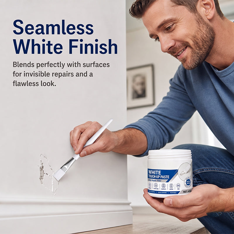 🏡Pâte de réparation blanche pour meubles (avec pinceau inclus, offre à durée limitée)