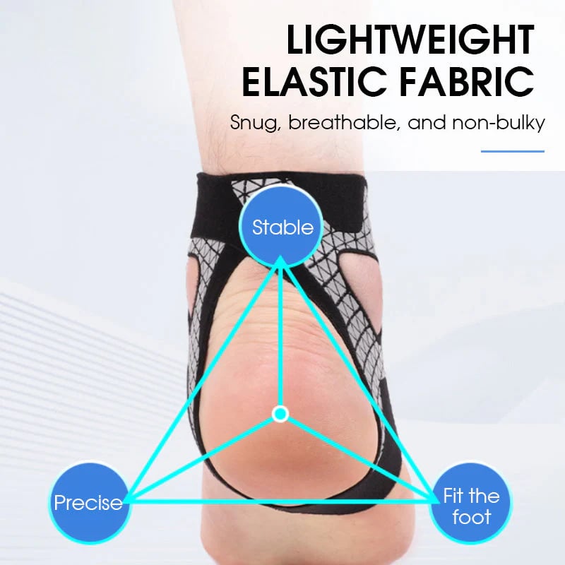 🏃‍♂️ Attelle de cheville élastique ajustable – Retrouvez votre démarche et votre stabilité ! ✨