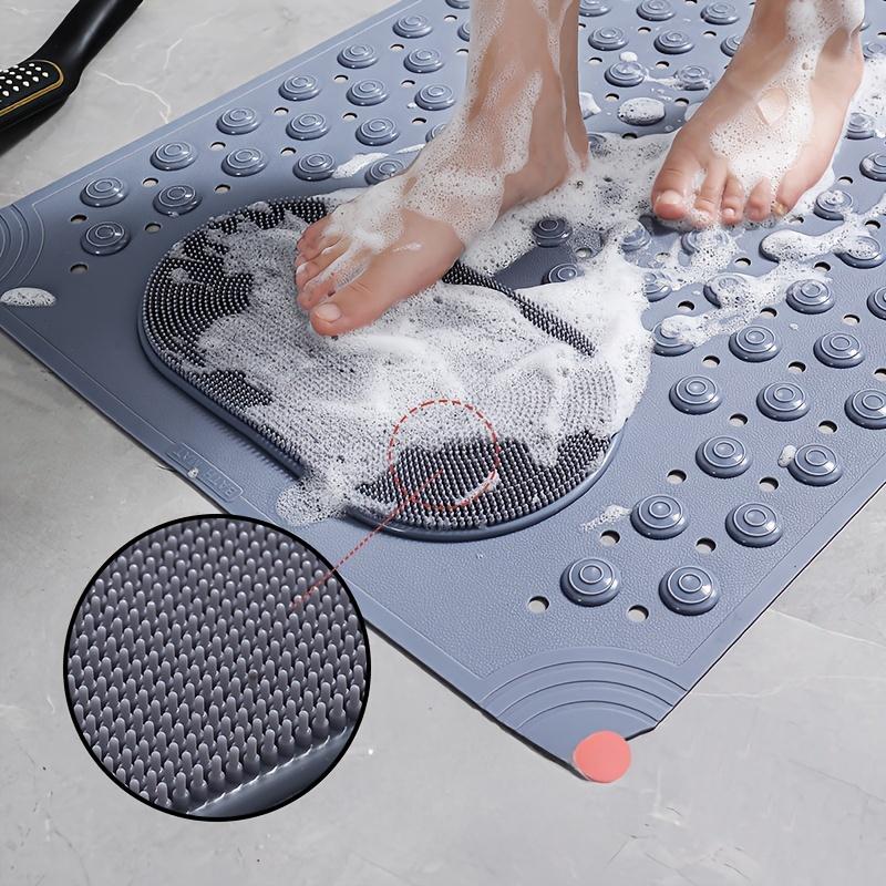🛁Tapis de bain et de douche extra large antidérapant avec trous de drainage ✨