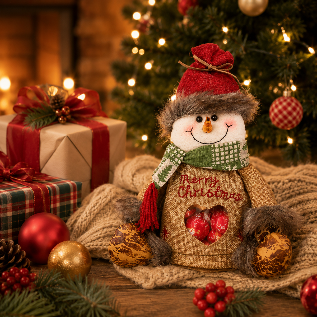 🎄🎁 Sacs‑cadeaux de Noël – réutilisables, spacieux, pour une magie festive
