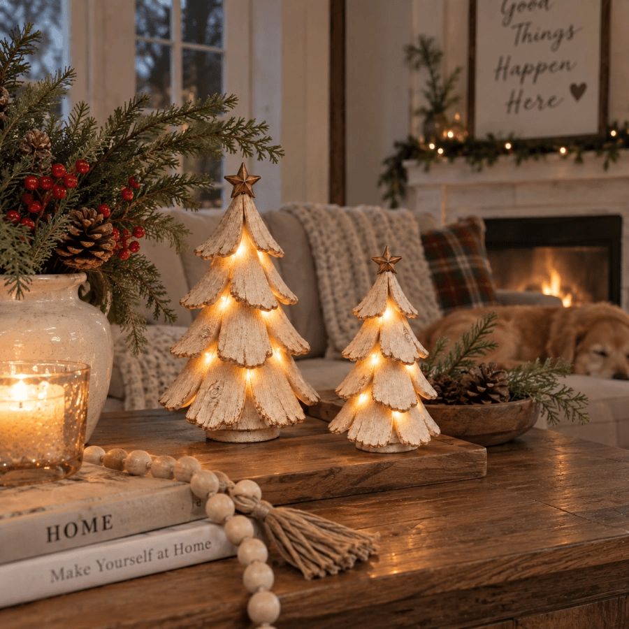 🎄✨Sapin de Noël vintage lumineux – Une touche de nostalgie chaleureuse pour les fêtes💡