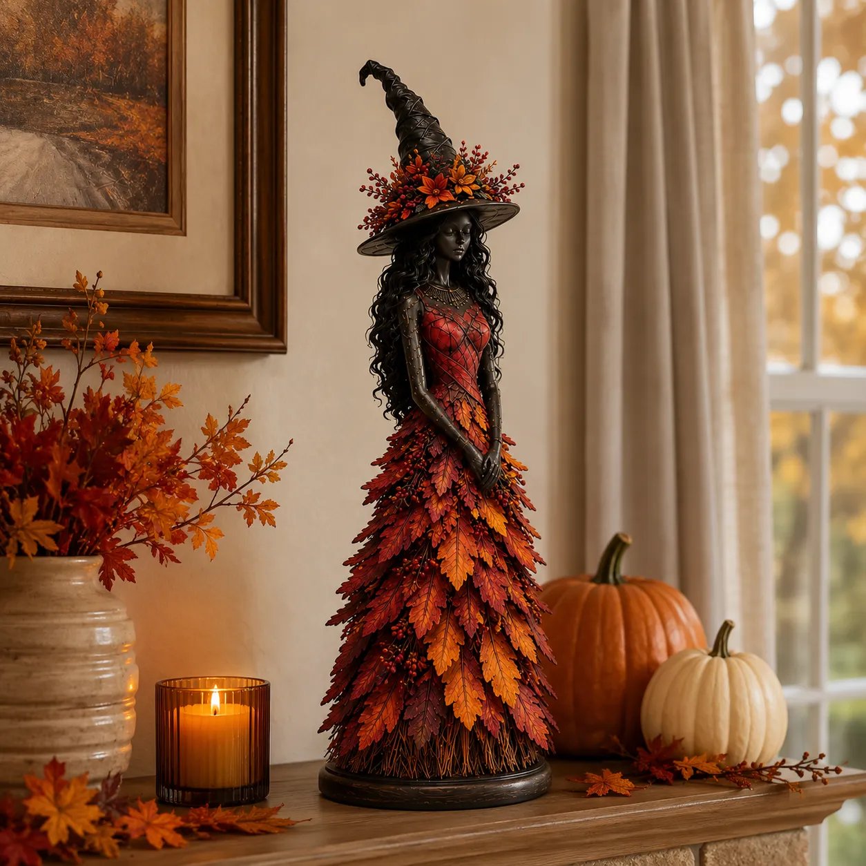 💥DERNIER JOUR -49% - 🧙 Figurine de sorcière d'automne enchantée (📦Achetez-en 3, livraison gratuite)