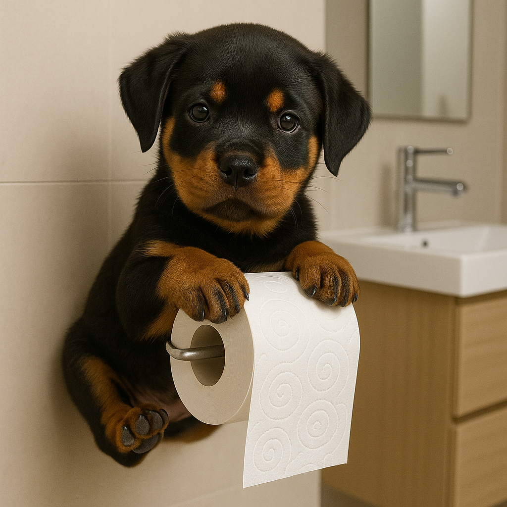 🐾2025 Salle de bain Vente immédiate : 🐕Porte-papier doux pour chiot