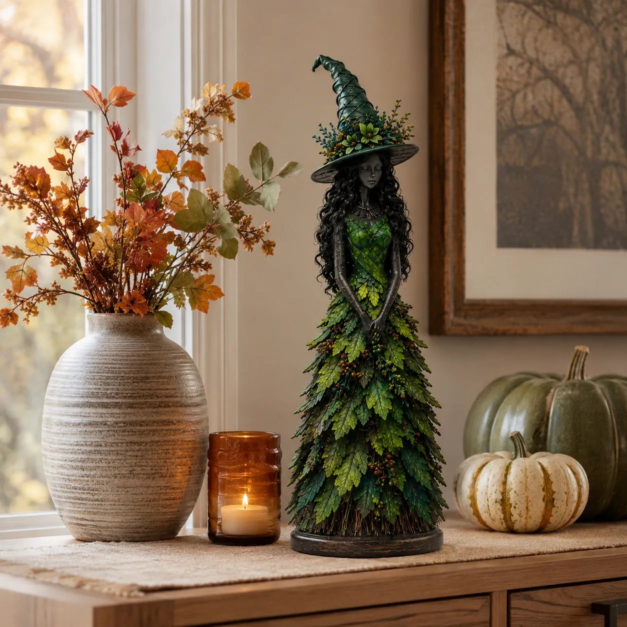 💥DERNIER JOUR -49% - 🧙 Figurine de sorcière d'automne enchantée (📦Achetez-en 3, livraison gratuite)