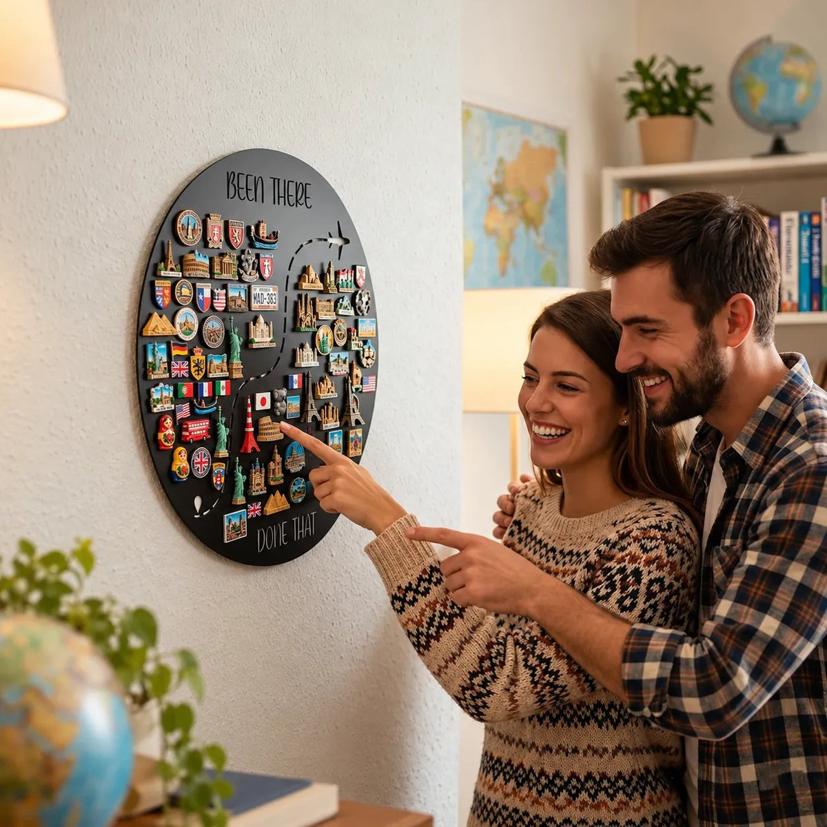 🌍✨ Tableau d’affichage pour aimants de voyage – 💕transformez vos destinations en mur de souvenirs
