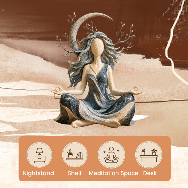 🧘‍♀️🌿 Sculpture Déesse de la Nature — Apportez calme et élégance à votre intérieur ! ✨