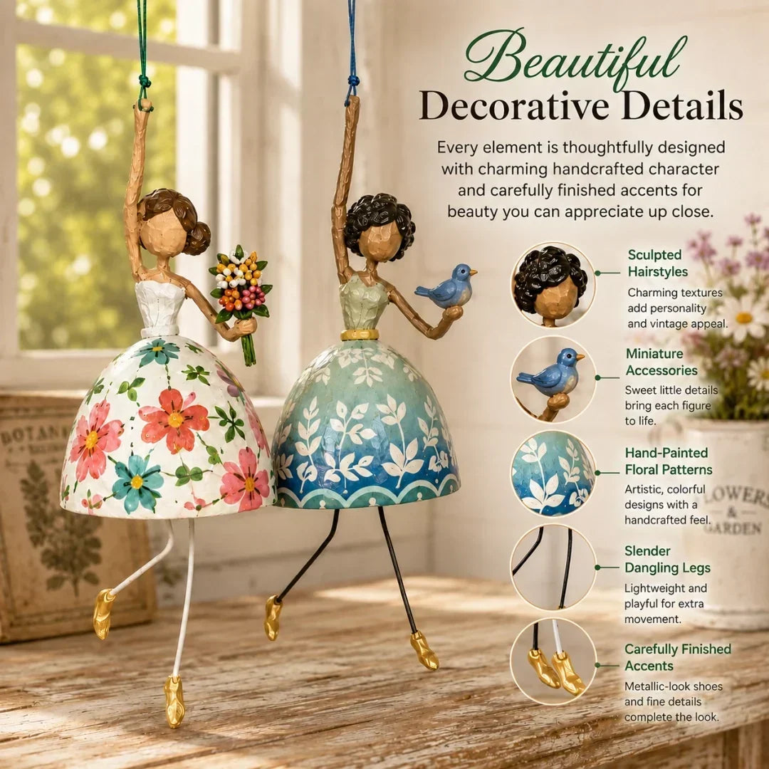💃🌸 Suspension danseuse fantaisie — une touche de grâce et de poésie pour votre intérieur