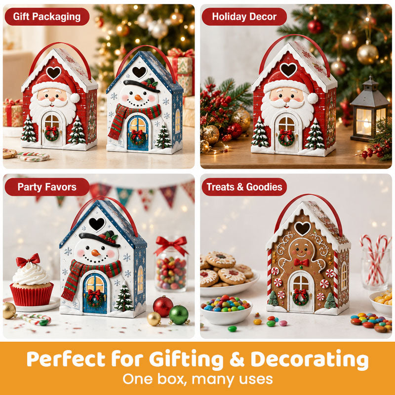 🍬Boîte‑cadeau Maison de Noël — l'emballage devient lui‑même un cadeau🎄