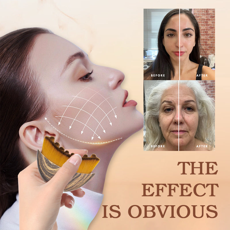 💆♀️ Brosse faciale lymphatique pour le contour du visage | Chaque brosse sculpte vos contours !