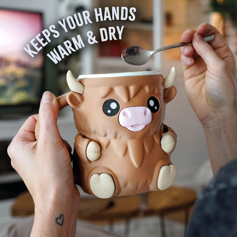 🐮Ferdinand Vache des Highlands Porte-conteneur à Glace