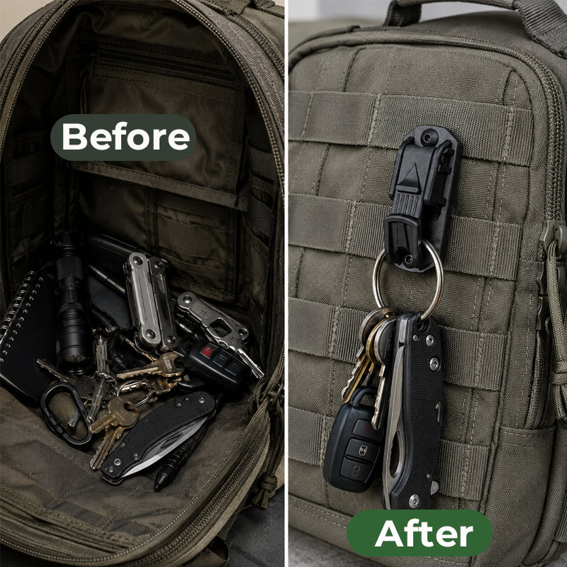🪓🔑 Porte-Clés Tactique Molle : L’Accessoire EDC Ultime pour Ne Plus Jamais Chercher Vos Clés !