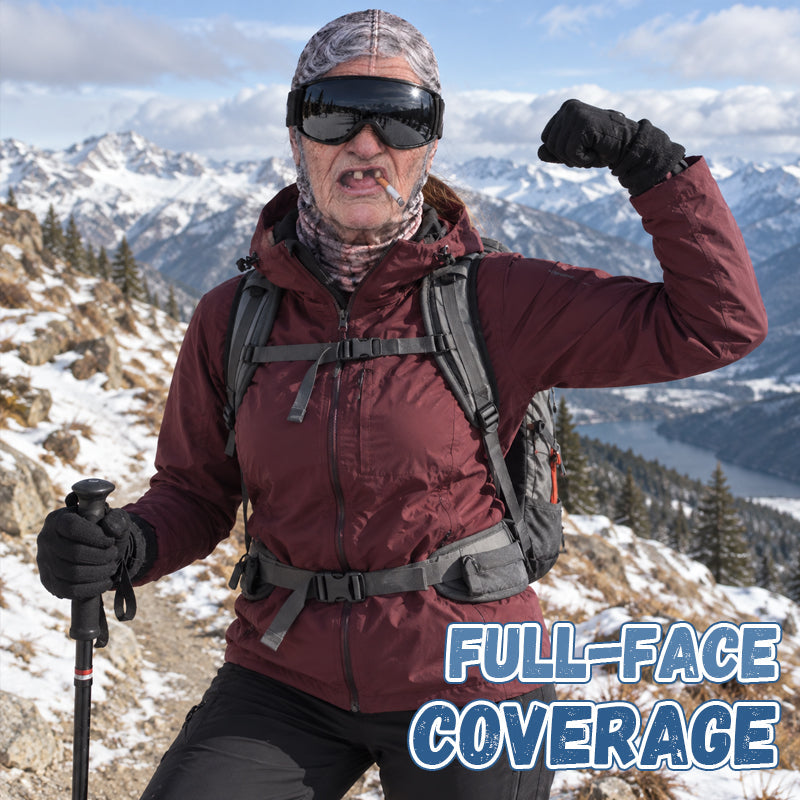😂 Masque de ski à visage réaliste et drôle – Transformez chaque sortie hivernale en spectacle comique