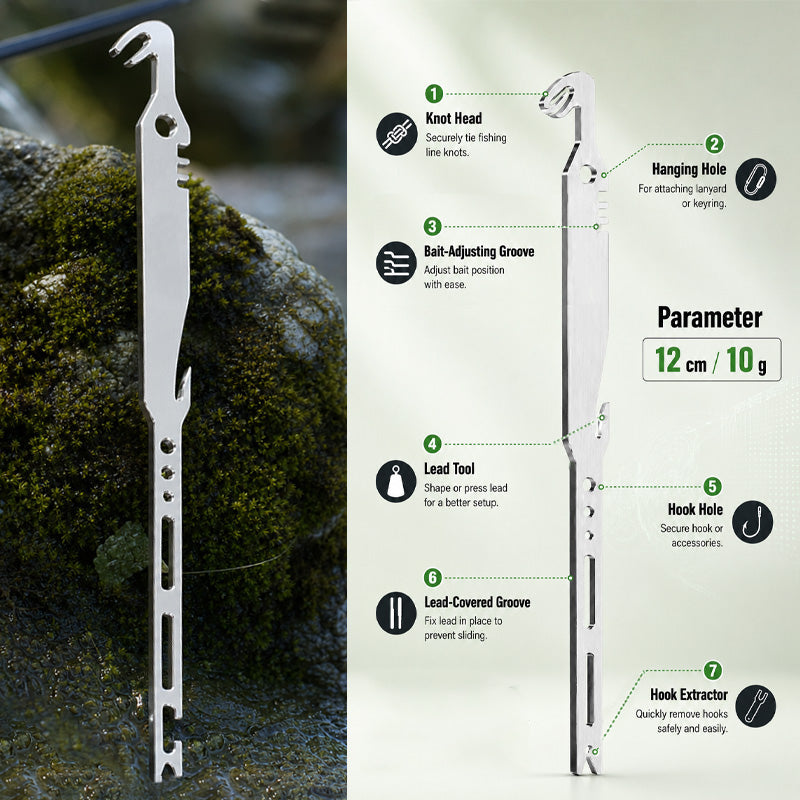 🎣 Outil multifonctionnel 6 en 1 pour nouer les hameçons et retirer les hameçons