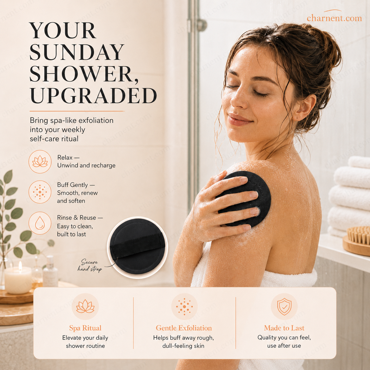 🚿✨Tapis de bain exfoliant : Retrouvez une Peau Douce et Éclatante !