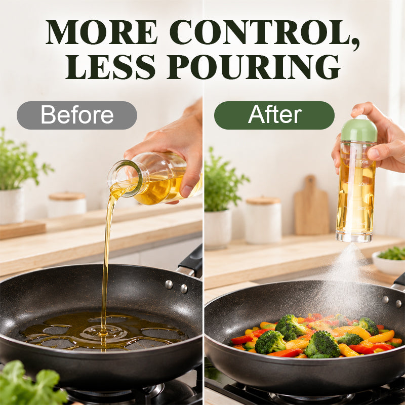 🍳💧 Vaporisateur d'huile de cuisson à jet descendant