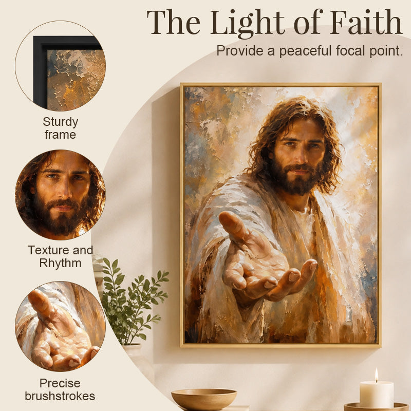 🙏🕯️ Marche avec moi — Décoration murale Jésus pour le cœur fidèle