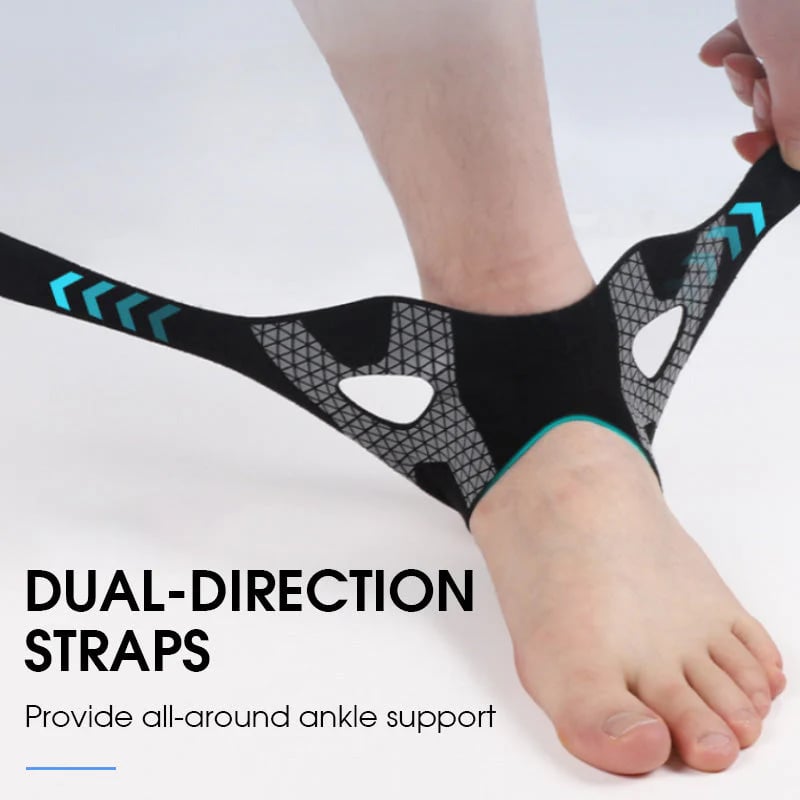 🏃‍♂️ Attelle de cheville élastique ajustable – Retrouvez votre démarche et votre stabilité ! ✨