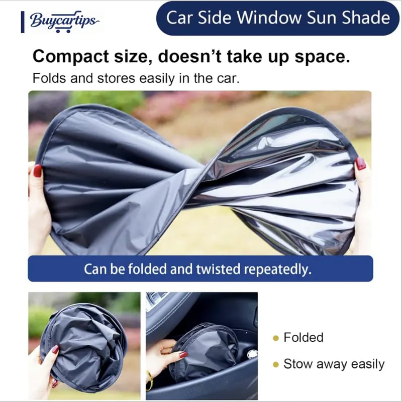 ☀️ Fini les ventouses ! Pare-Soleil Électrostatique Voiture (Protection Anti-UV) 🚗💨