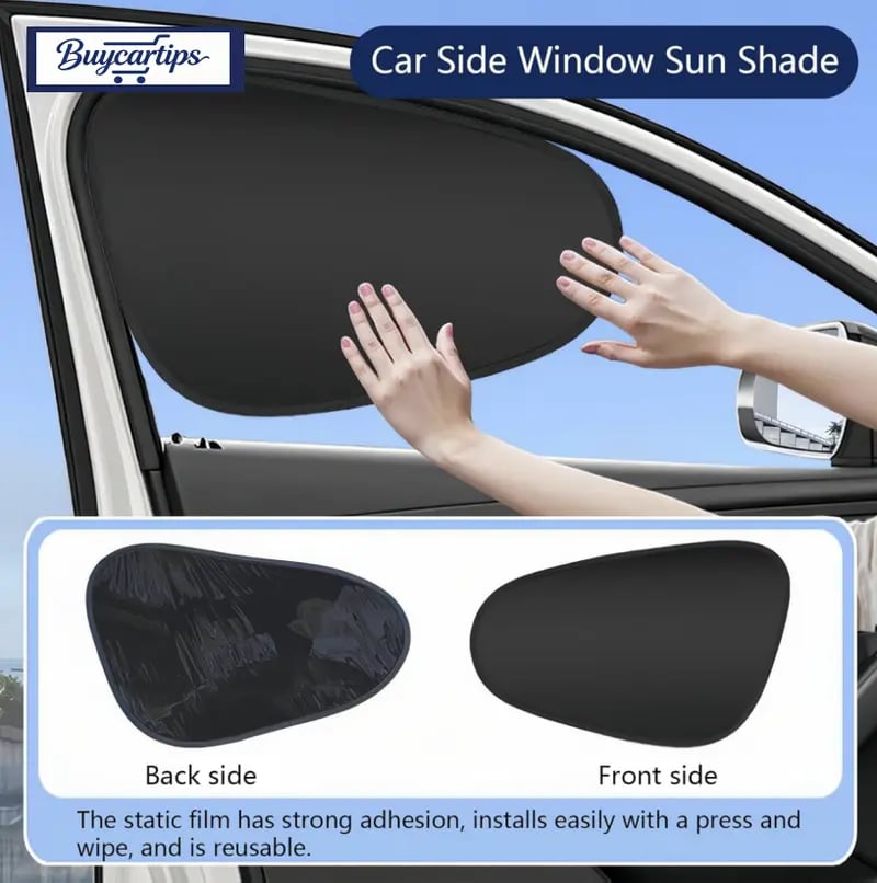 ☀️ Fini les ventouses ! Pare-Soleil Électrostatique Voiture (Protection Anti-UV) 🚗💨