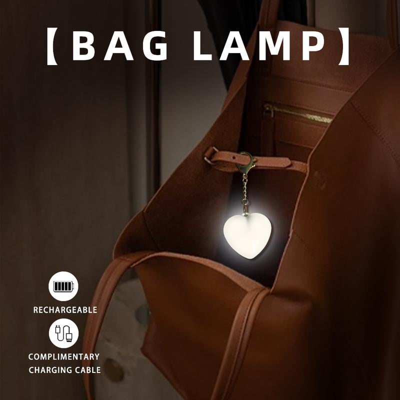 💕Porte-clés LED en forme de cœur avec lampe – interrupteur tactil