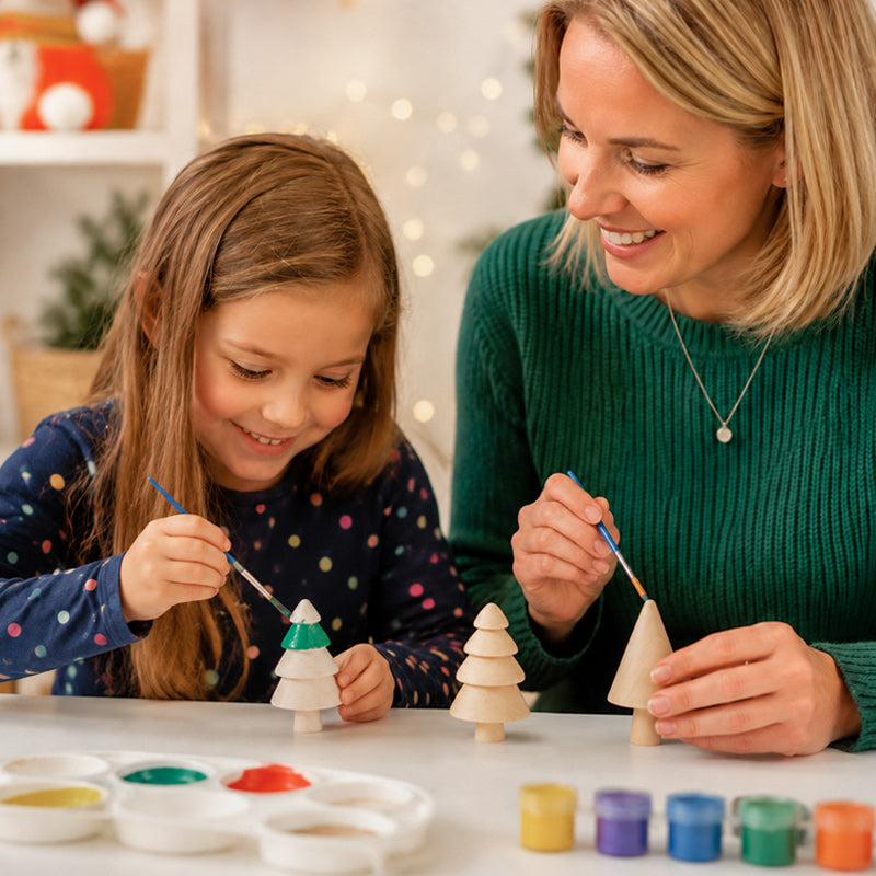 🎄🎨 Kit de sapin de Noël en bois à faire soi-même — Colorez votre Noël à votre façon