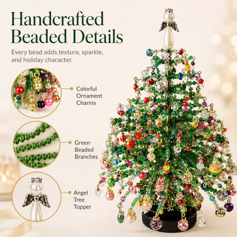 🎄✨ Kit de sapin de Noël perlé à faire soi-même – 🎅Créez votre propre décoration de Noël scintillante