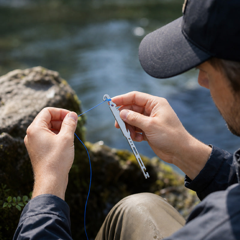 🎣 Outil multifonctionnel 6 en 1 pour nouer les hameçons et retirer les hameçons