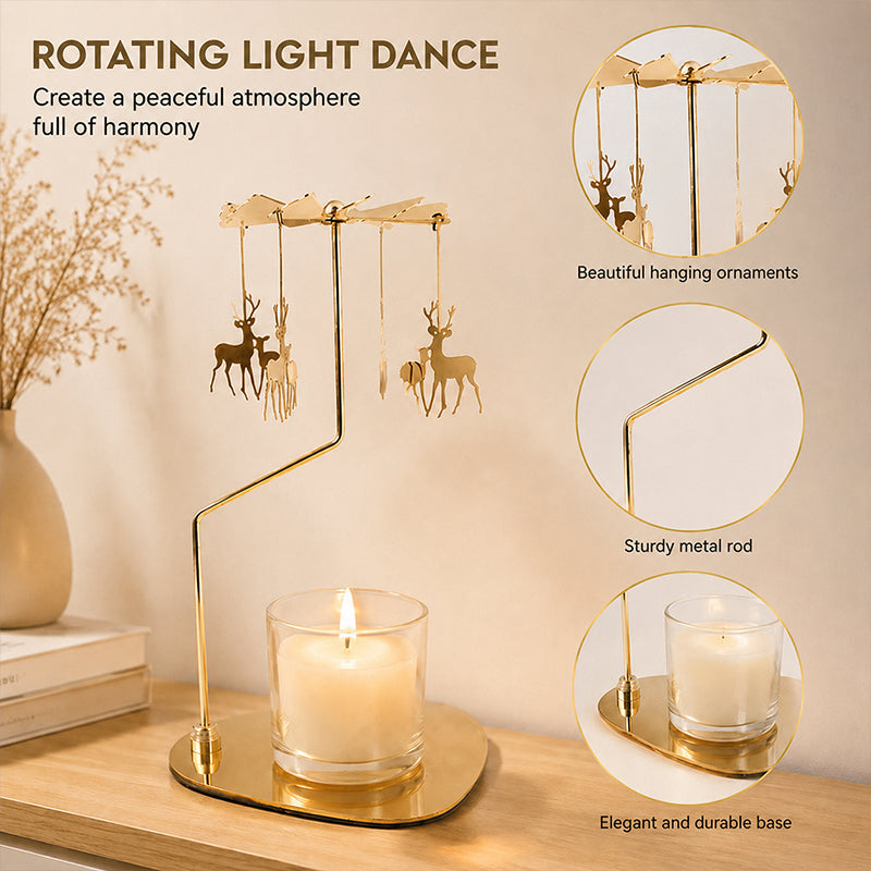 🕯️ Bougeoir Rotatif pour Bougie Parfumée — Laissez la magie opérer chez vous ! ✨🕯️
