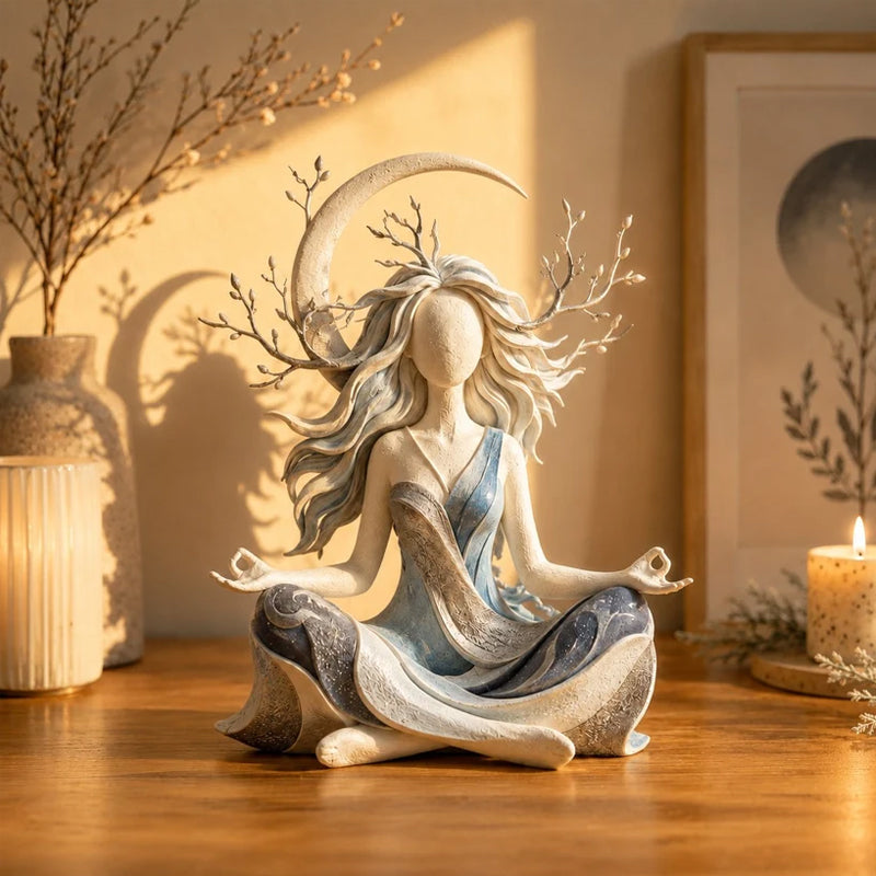 🧘‍♀️🌿 Sculpture Déesse de la Nature — Apportez calme et élégance à votre intérieur ! ✨