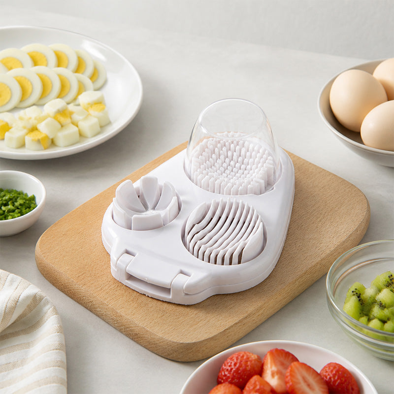 🥚 Coupe-œufs multifonction 3 en 1 - Idéal pour les salades et les garnitures 🔪