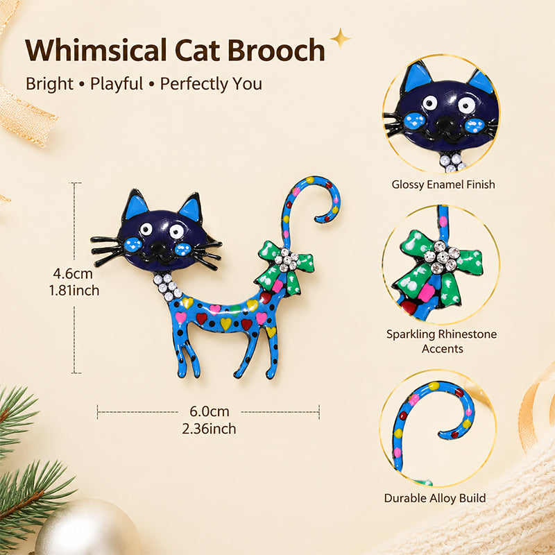🐱 Broche Chat Cartoon – Une touche de fantaisie pour vos tenues