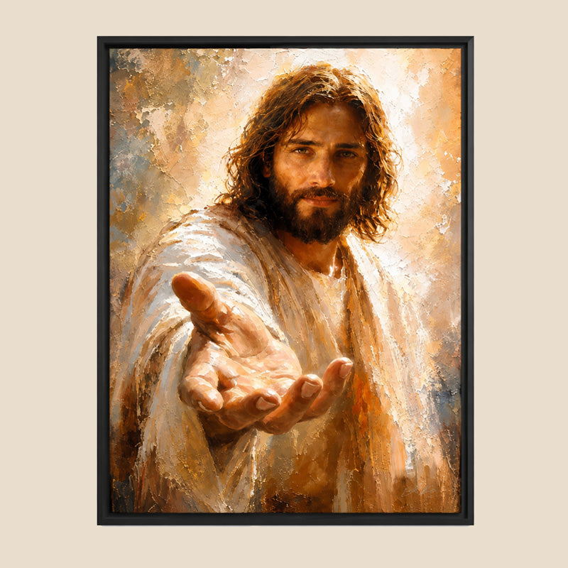 🙏🕯️ Marche avec moi — Décoration murale Jésus pour le cœur fidèle