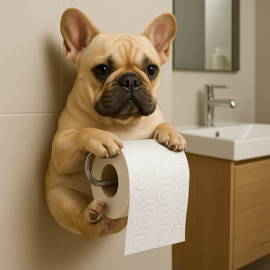 🐾2025 Salle de bain Vente immédiate : 🐕Porte-papier doux pour chiot