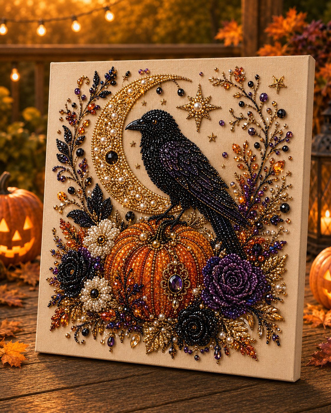 👻✨ Kit de bricolage artistique pour Halloween avec des perles – Transformez de minuscules perles en une magie à la fois effrayante et mignonne
