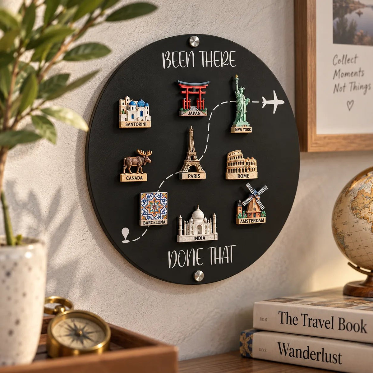 🌍✨ Tableau d’affichage pour aimants de voyage – 💕transformez vos destinations en mur de souvenirs