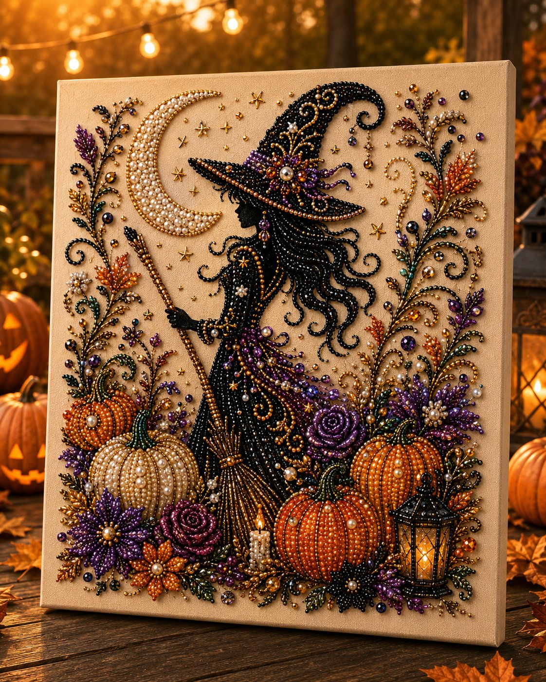 👻✨ Kit de bricolage artistique pour Halloween avec des perles – Transformez de minuscules perles en une magie à la fois effrayante et mignonne