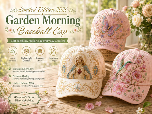🎁50 % de réduction🔥😱🌸🌿 Casquette de baseball « Garden Morning » : douceur du soleil et confort au quotidien ! ☀️🌱🧢