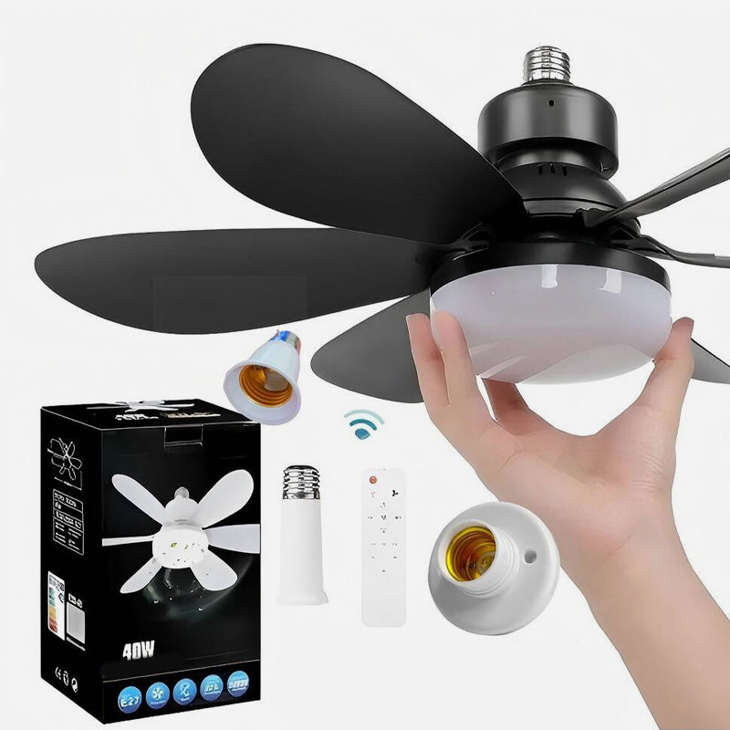 💡 Solution « Smart Fan Light » : ventilateur de plafond à LED à intensité variable avec kit de fixation facile à installer ! 🌀