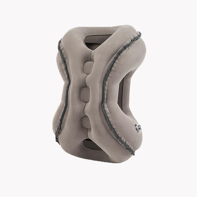 ✈️💤 Oreiller de sommeil gonflable portable pour avion — Soutien pour dormir sur le ventre et sur le côté