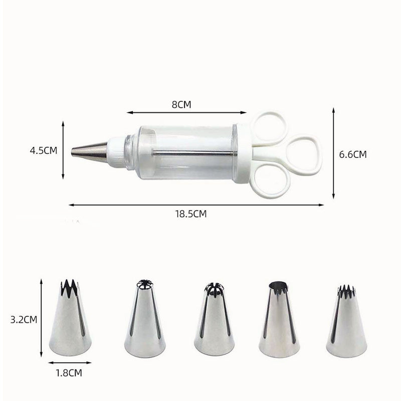 🍰🎂 Pistolet à douille à crème — ajoutez facilement de jolies spirales et de magnifiques détails à vos pâtisseries