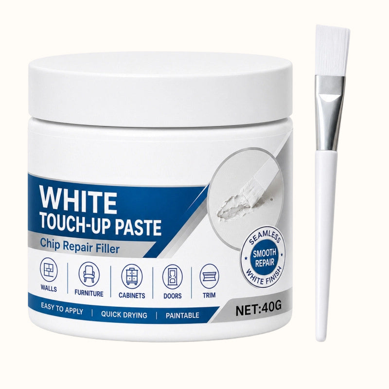 🏡Pâte de réparation blanche pour meubles (avec pinceau inclus, offre à durée limitée)