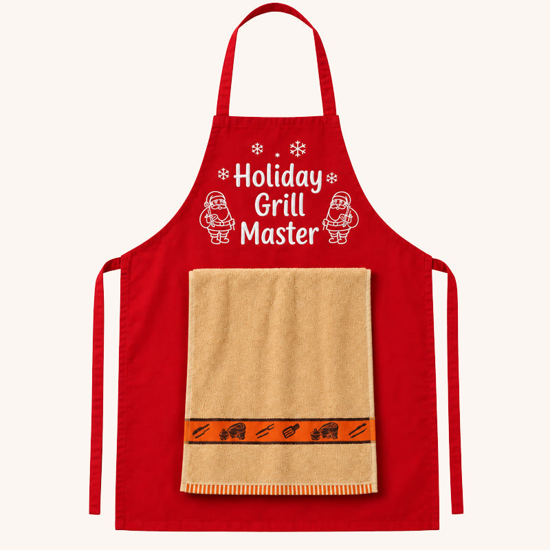 🎄🍖 Tablier de barbecue de Noël rigolo