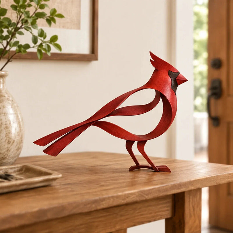🕊️✨ Sculpture d'oiseau en métal--une silhouette fluide pour égayer chaque coin