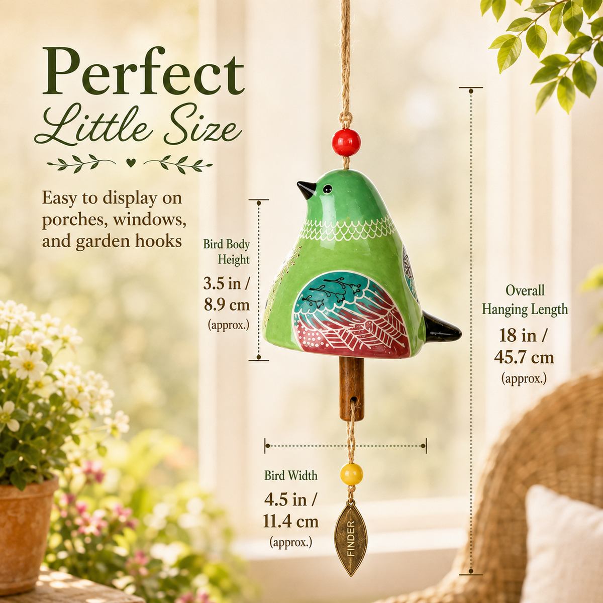 🐦 Oiseaux de jardin à suspendre – Six petites couleurs qui font chanter votre coin de jardin