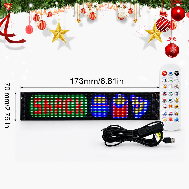 🎅 Écran LED animé pour voiture – Faites participer votre voiture à Noël